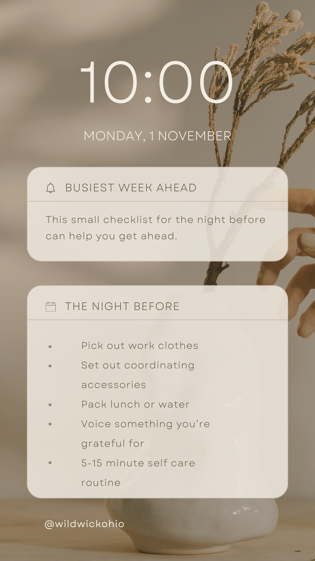 Busy morning ahead: nightime&nbsp;checklist
