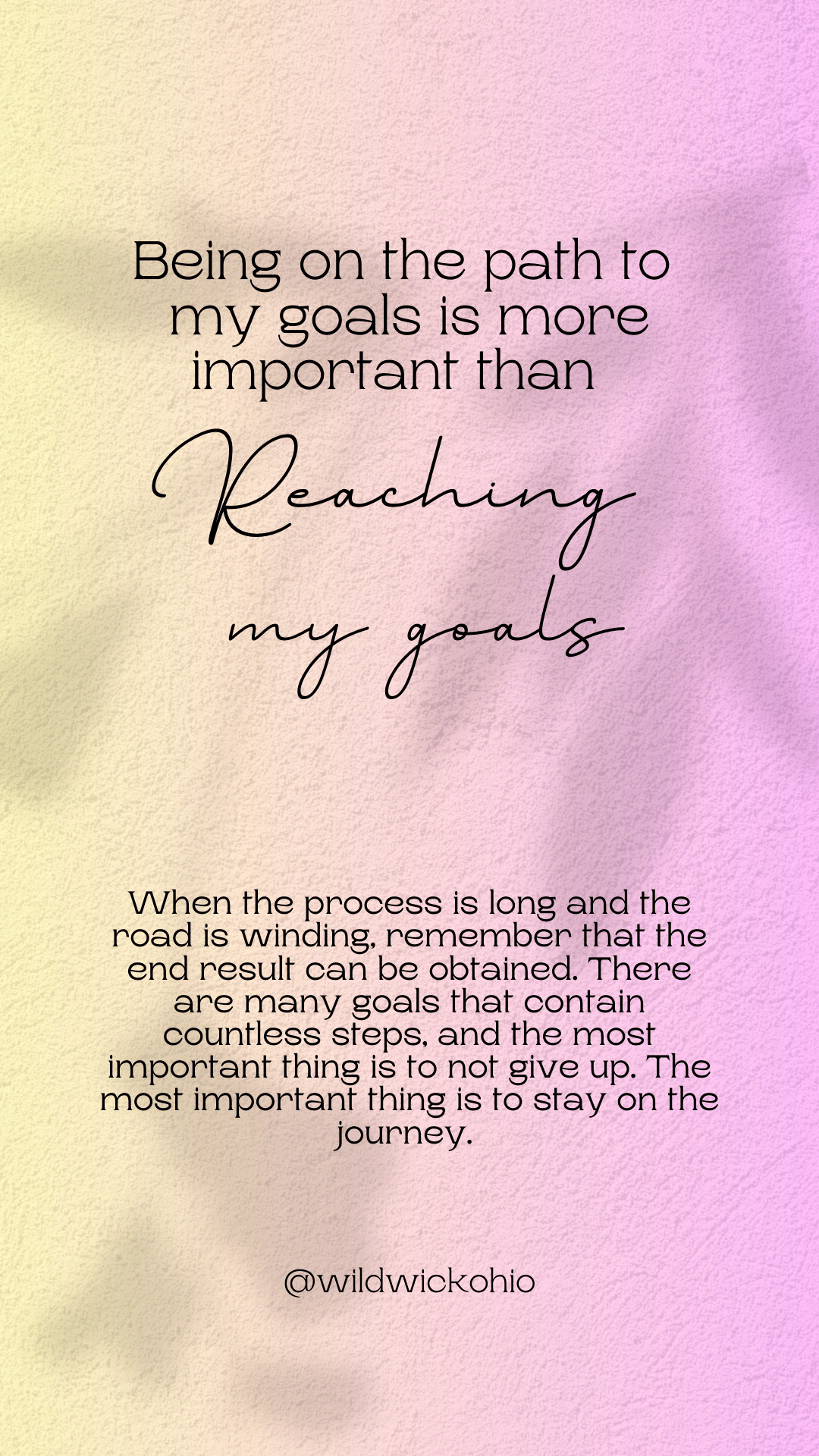 The journey over the&nbsp;destination